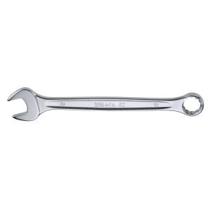 Clé mixte  fourche et polygonale,  chromée