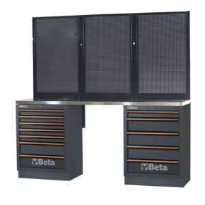 Combinazione banchi arredo officina C45PRO