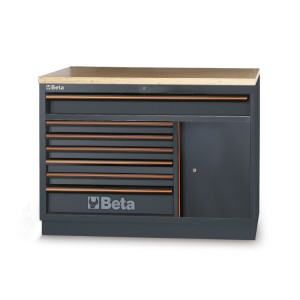 Modulo fisso con 7 cassetti per arredo officina C45PRO